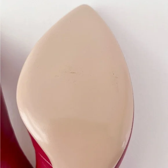 New GUCCI | Sylvie Web Stripe Slingback Red Leather Pointed Pumps EU 39 US 9 - Picture 9 of 16